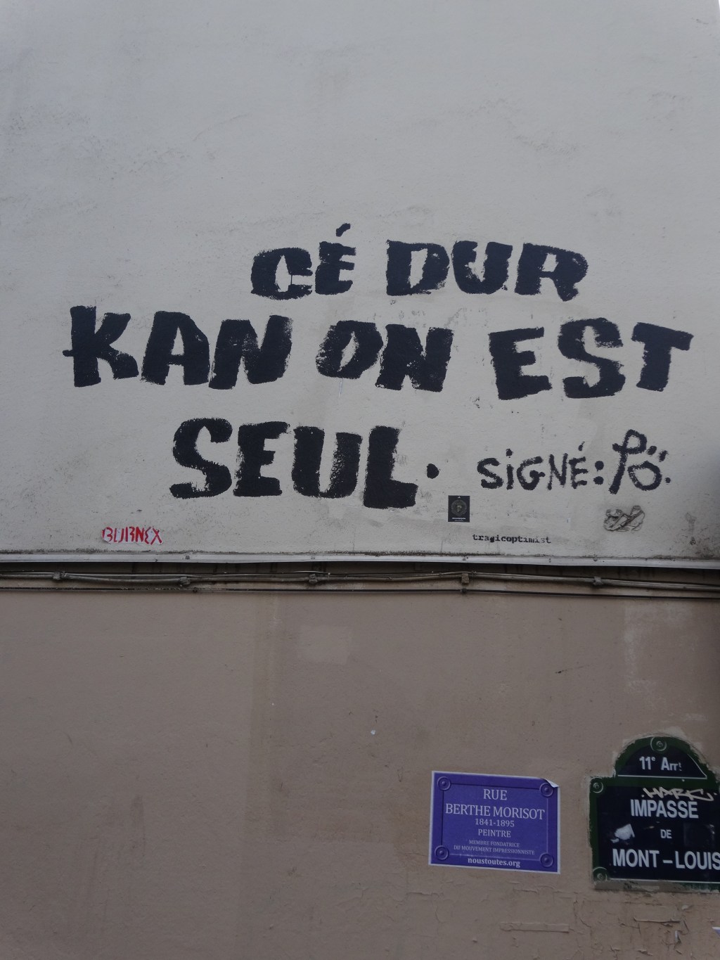 En marchant dans Paris, des Mots-MurMurs me font&nbsp;signe.